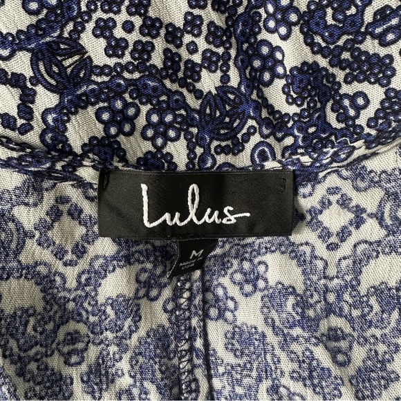Lulu’s Mandala Daydream Blue Print Maxi Dress sz M - Picture 15 of 15
